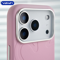 Coque Originale VAWI V-S01 en Silicone Liquide pour iPhone 17 16 15 14 Pro Max avec Anneau Magnétique
