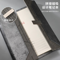 Carnet A5 en PU, couverture rigide, haute qualité, fermeture magnétique, design de couverture en collage, agenda, logo personnalisé pour entreprise, cadeau d'affaires