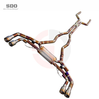 Tuyaux d'échappement Catback en titane SD pour BMW X5M X6M F95 F96 4.4T 2020-2026 Système d'échappement Valvetronic haute performance avec silencieux
