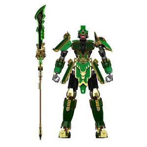 Mould King 93001 Five Tiger Generals Impacting MOC Construction Bricks Model Toy Newest FTG-GuanYu Building Block for Kid