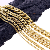 Acier inoxydable NK titane acier hommes et femmes couple collier chaîne en or cubain Hip hop punk bijoux chaîne plate