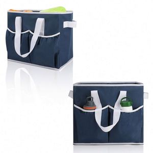Bolsa de compras reutilizable plegable tipo caja de fábrica BSCI - Product Image 4