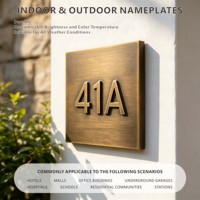 Plaques en acrylique de qualité supérieure, numéros de maison extérieurs personnalisés découpés au laser, panneaux de porte pour publicité, indication et éclairage