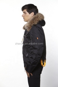 Chaqueta <span class=keywords><strong>Anorak</strong></span> Ajustada para <span class=keywords><strong>Hombre</strong></span> con Cuello de Piel, Estilo Parka, de Fábrica de Ropa - Product Image 2