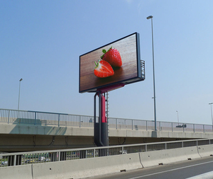 プログラム可能なLEDサイン 高速道路用LEDデジタル看板 ポールマウント型P5 LED屋外広告スクリーン - Product Image 3