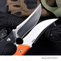 Chine Custom Made Sanrenmu S755-4 HUNTER couteau de chasse kydex gaine Orange G10 poignée extérieur tactique survie couteau droit