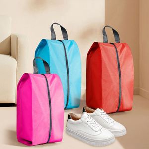 Sac de rangement pour chaussures de voyage personnalisé avec logo, en polyester recyclé, imperméable, avec fermeture éclair, pour vente en gros - Product Image 1