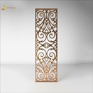 EX600 Modern Durable Stainless Steel Laser Cut Foldable Multi-Functional Art Theme <b>Decorative</b> <b>Screen</b> Divider Commercial Interior - Product Image 5