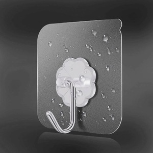 Wholesale Plastic Pvc Transparent <strong>Wall</strong> <strong>Hooks</strong> Adhesive <strong>Wall</strong> <strong>Hooks</strong> for Hanging - Product Image 3