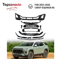 Topzonauto pour Chevrolet Equinox RS 2025-2026 – Kit de pare-chocs avant en plastique neuf avec trou pour feux antibrouillard, fixation par boulons