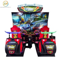 Nouveau simulateur de course haut de gamme pour adultes, équipement de jeu de course dynamique haute définition à 4 écrans de 55 pouces.