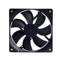 Ventilateur de refroidissement pour ordinateur en plastique à roulement à billes sans balais DC 12V 24V haute vitesse 120mm 120*120*25mm avec CE RoHS