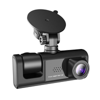 Kamera dasbor 3 in 1 saluran lensa HD 1080P kamera DVR mobil di dalam kendaraan kamera dasbor untuk perekam Video mobil kotak hitam Camcorder