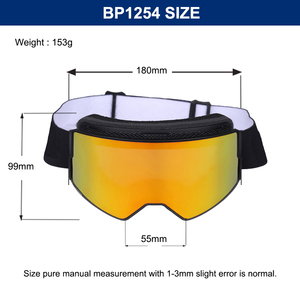 نظارات تزلج مخصصة بالجملة مضادة للضباب وحماية من الأشعة فوق البنفسجية نظارات تزلج أسطوانية - Product Image 6