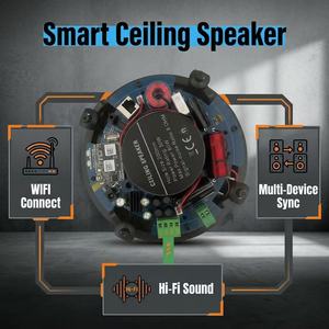 Système Home Cinéma Wi-Fi sans fil <span class=keywords><strong>WIIM</strong></span> V5.0 avec audio bidirectionnel, contrôle par application, puissance de sortie 30W*4, haut-parleur métallique - Product Image 3