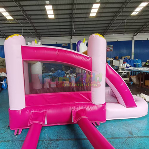 Château gonflable commercial à thème licorne, toboggan gonflable pour enfants, vente en gros - Product Image 5