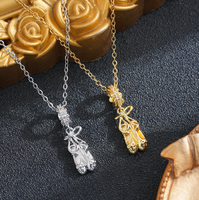 Collier ballerine pour filles et femmes, pendentif délicat en argent ou or, cadeau pour les amoureuses de la danse, bijoux