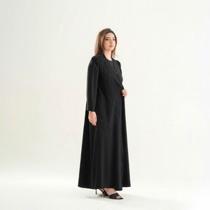 Conjunto de Abaya de Invierno de Lujo para Mujer 2026, Diseño Tradicional con Jacquard Hecho a Mano, Nuevo Diseño Premium - Product Image 1