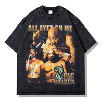 T-shirt Oversize à Épaules Tombantes 240G, Impression Numérique Intégrale Personnalisée, Logo Grand Format, Coton Lourd, Coupe Boxy pour Homme