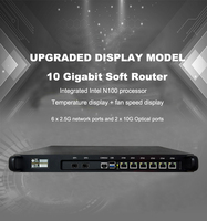 Nouvelle carte mère Intel N100, boîtier de serveur pare-feu, routeur logiciel, passerelle, processeur intégré, prise en charge des ports filaires 10 Gbps, DDR4 max 16 Go