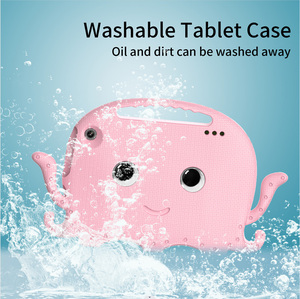 Pour <span class=keywords><strong>Amazon</strong></span> Kindle Fire <span class=keywords><strong>HD</strong></span> 7 2022 enfants mousse EVA douce poignée antichoc étuis robustes pour tablettes avec bandoulière protecteur d'écran - Product Image 5