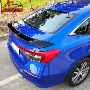 เหมาะสำหรับ Honda Civic รุ่นที่ 11 ซีดาน 4 ประตู ปี 2022-2026 สปอยเลอร์หลังทรง IKON สีดำเงา - Product Image 3