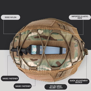 Funda de tela para casco rápido con cordón elástico Accesorios para casco rápido - Product Image 4