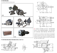 Tête de division universelle série F11 FW80 / F11100A/ F11125A F11160A/ F11200A/ F11250A