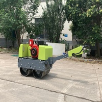 Rouleau vibratoire à double tambour autopropulsé de 0,5 à 0,8 tonne pour le compactage du sol et de l'asphalte