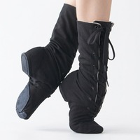 Chaussures de danse jazz en toile à semelle souple et tige haute BW2201, directement de l'usine, pour la danse moderne, folklorique et classique, idéales pour l'entraînement et la performance.