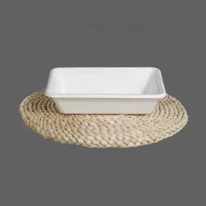 Disposable Paper Plate Sugarcane Bagasse Pulp Paper Party Plate Compostable 100% Biodegradable Plates