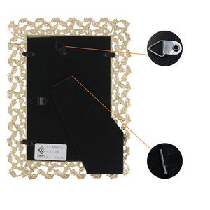 <span class=keywords><strong>New</strong></span> kim loại vàng Skeleton với nhung ủng hộ mô hình hình ảnh hình ảnh khung - Product Image 6