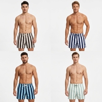 Shorts de Baño para Hombre, Diseño Personalizado OEM, Ecológicos, Ajustados, a Media Pierna, Cintura Elástica con Cordón, Forro de Malla, para Surf