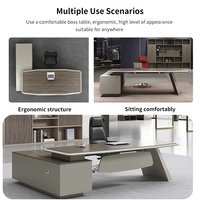 Alta qualità Custom Design moderno mobili commerciali scrivania da ufficio Executive Ceo Manager capo di lusso scrivania da ufficio tavoli