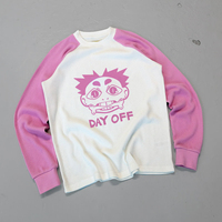 Fashion Screen Printed T <strong>Shirt</strong> Unisex Long Raglan Sleeve Patchwork 100% Cotton <strong>Men's</strong> T-<strong>shirt</strong>