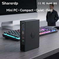 Sharerdp Intel Celeron N4000 Windows 11 Mini PC NUC, Computadora de Escritorio Pequeña con Doble Pantalla HD VGA para Negocios y Hogar