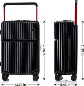 <span class=keywords><strong>Valigia</strong></span> Multifunzionale 2026 con Portabicchieri, Caricatore USB e Maniglia Larga - Bagaglio a Mano - Product Image 5