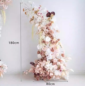 Arco de Rosas Artificiales Estilo Europeo de 1.8+2.1m, Color Marrón Otoñal, para Propuestas de Matrimonio y Fiestas - Product Image 3
