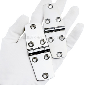 Stainless Steel Furniture Hinge 4 Hole Surface Mount Industrial Design Antirust For Home Office Use - Product Image 5