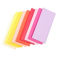 Papier de soie coloré 17 g/m² directement de l'usine, impression de logo personnalisée, papier d'emballage fin pour emballages cadeaux de mariage