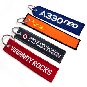 <span class=keywords><strong>Llavero</strong></span> Personalizado con Bordado 3D, Logotipo Personalizado, Regalo Promocional, Etiqueta de Tela Tejida, Llaveros Bordados con Animales - Product Image 4