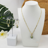 Boucles d'oreilles tendance fleur d'hibiscus et plumeria et ensemble de colliers en gros, bijoux en argent 925 plaqué or 18 carats