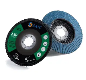 SATC 120 Grit Grinding Wheel 4.5\" X 7/8\" Angle Grinder Sanding Disc Type 29 Abrasive Tool 20 Pack