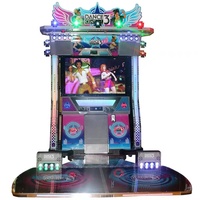 Simulateur de jeu d'arcade Danz Base Just Dance avec écran LCD de 55 pouces, langue anglaise, machines de danse d'arcade de divertissement, paiement par pièces, en vente