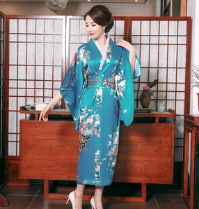 Nouveau kimono <span class=keywords><strong>japonais</strong></span> <span class=keywords><strong>traditionnel</strong></span>, imprimé populaire de fleurs, pyjama pour femmes, robe de peignoir surdimensionnée - Product Image 1