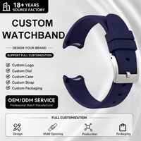 Bracelet de montre intelligent en caoutchouc fluoré FKM tropical de haute qualité, réglable, résistant à la transpiration, anti-âge, bracelet de sport 20 mm pour montre de plongée
