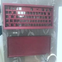 Plaque de clavier en aluminium anodisé multicolore, boîtier de clavier mécanique personnalisé, usagé Cnc