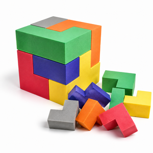 Nouvel ensemble de blocs de construction géants en mousse EVA souple pour enfants, idéal pour les aires de jeux intérieures et les écoles maternelles - Product Image 1