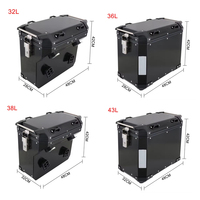 Sacoche universelle en alliage d'aluminium 32L 36L 38L 43L pour BMW 1200 GS CRF 1100 Triumph Tiger 1200 Boîte latérale de moto