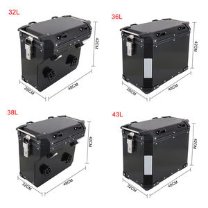 Sacoche universelle en alliage d'aluminium 32L 36L 38L 43L pour <span class=keywords><strong>BMW</strong></span> <span class=keywords><strong>1200</strong></span> <span class=keywords><strong>GS</strong></span> CRF 1100 Triumph Tiger <span class=keywords><strong>1200</strong></span> Boîte latérale de moto - Product Image 2